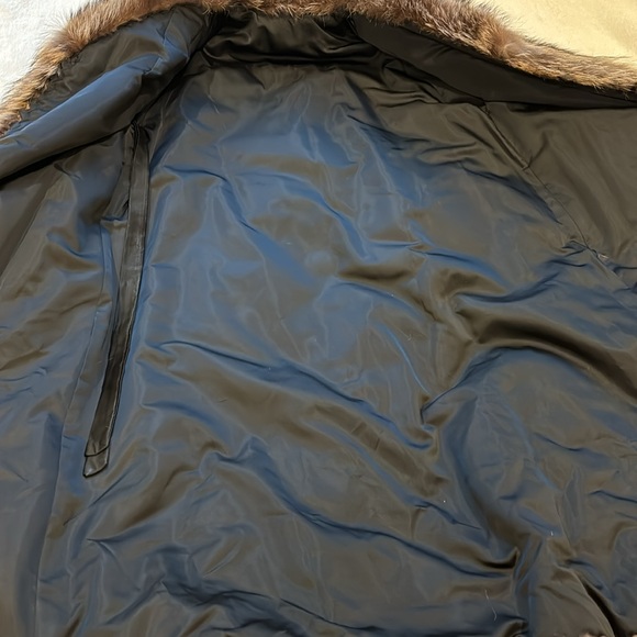 Plush Genuine 100% Authentic Big Raccoon Vintage Fur Full Length - Picture 3 of 7